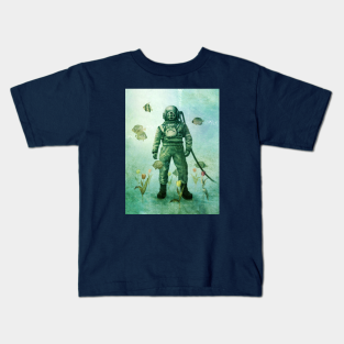 diving kids t-shirt